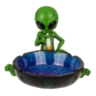 Cenicero exclusivo de resina modelo "Alien con joint"  13,5cm x 12,5cm x 8,5cm  78-5976.