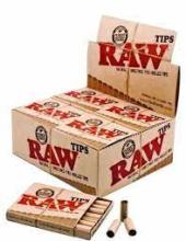Display Raw tips pre-rolled.  20 unidades x 21 tips pre-rolled.  Medidas tip: 6,5 x 18mm.