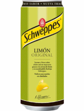 Schweppes de lión original de ocultación con líquido.