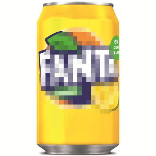 Bote de ocultación refresco fanta limón sin líquido.