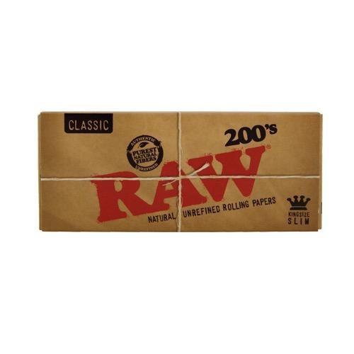 Display de 40 libritos x 200 hojas RAW tamaño king size slim.